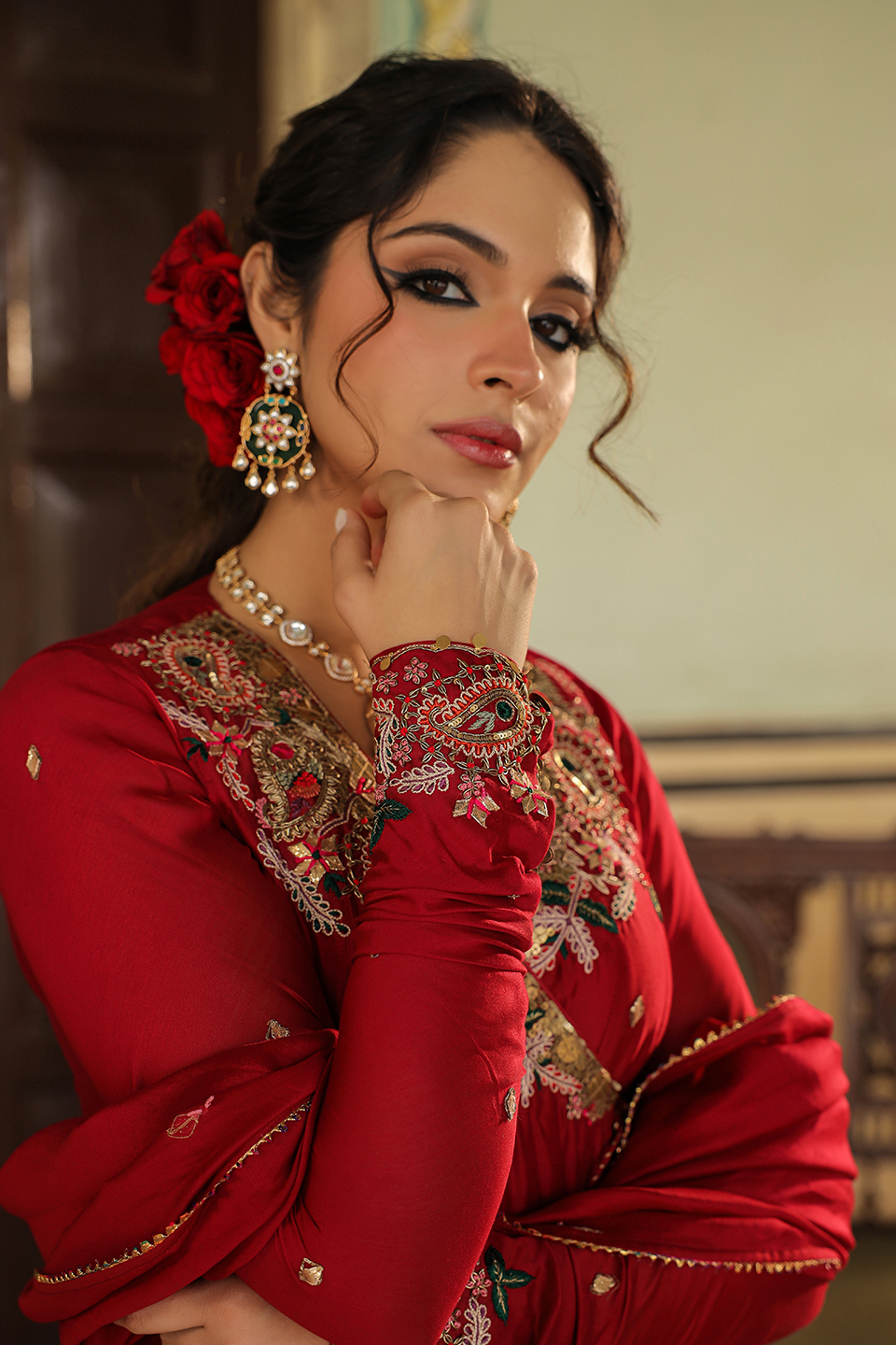 Zardozi Paisley Anarkali