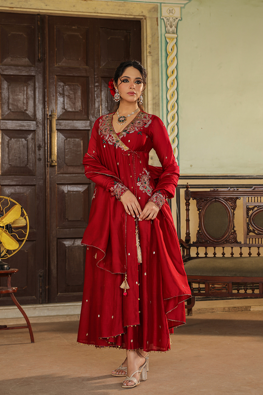 Zardozi Paisley Anarkali