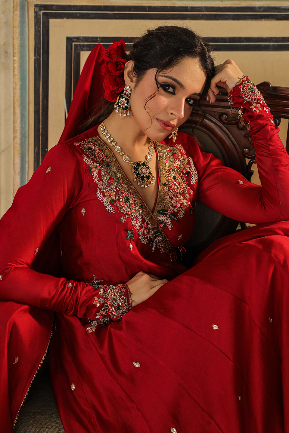 Zardozi Paisley Anarkali