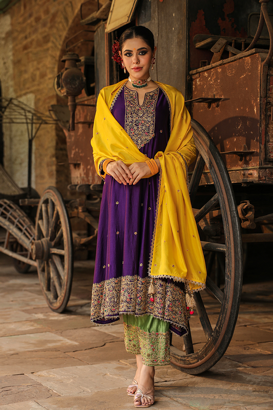 Bird Embroidered Kalidar