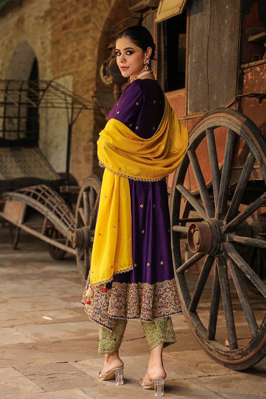 Bird Embroidered Kalidar