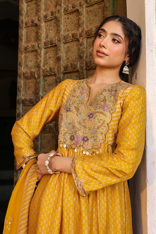Riwayat Printed Frockstyle Kurta Set