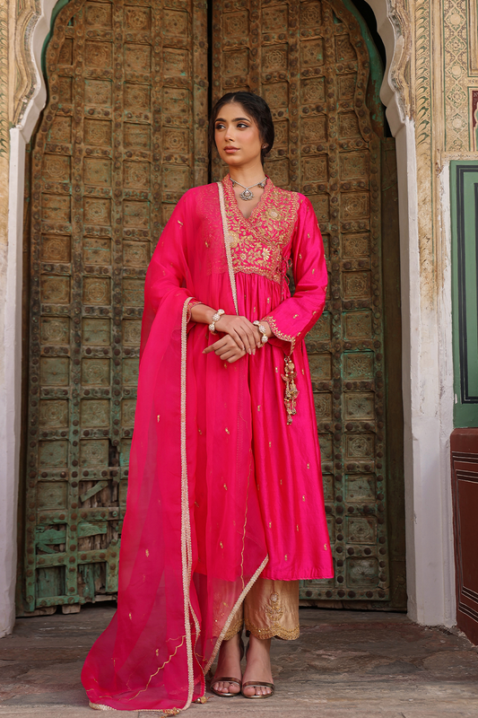 Riwayat Overlap Frockstyle Kurta Set