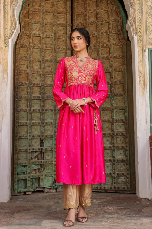 Riwayat Overlap Frockstyle Kurta Set