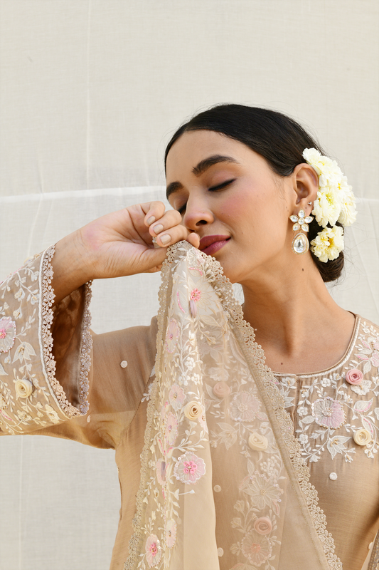 Ivory Heavy Long Kurta
