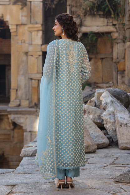 Vaayu Light Blue Buti Kurta Set