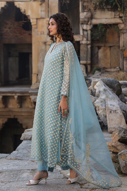 Vaayu Light Blue Buti Kurta Set
