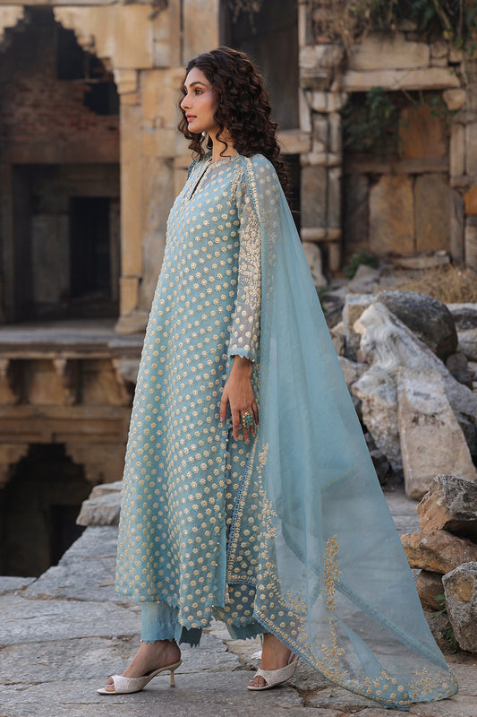 Vaayu Light Blue Buti Kurta Set