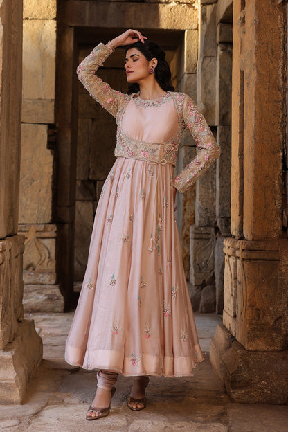 Vaayu Light Pink Heavy Koti Anarkali Set
