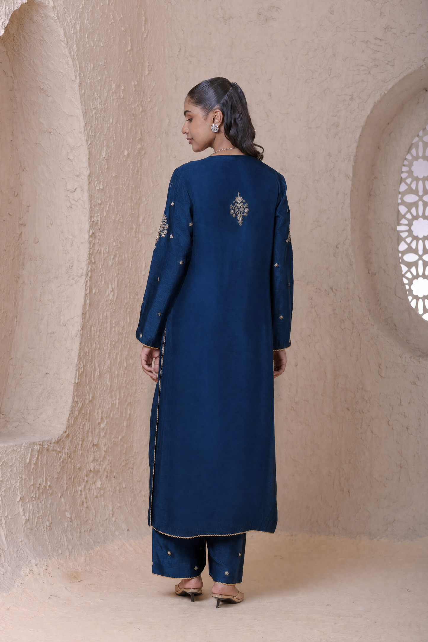 Rangrez  Blue Frockstyle Kurta Set