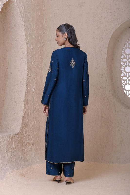 Rangrez  Blue Frockstyle Kurta Set