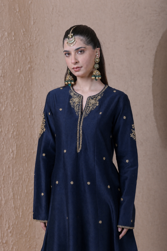 Rangrez  Blue Kalidar Set