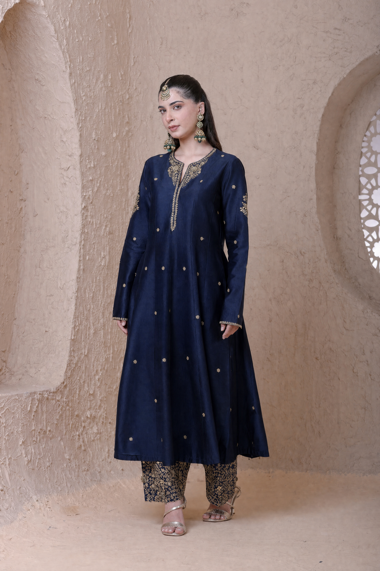 Rangrez  Blue Kalidar Set