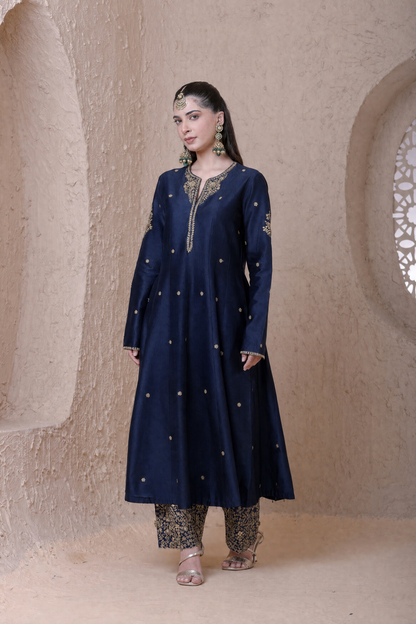 Rangrez  Blue Kalidar Set
