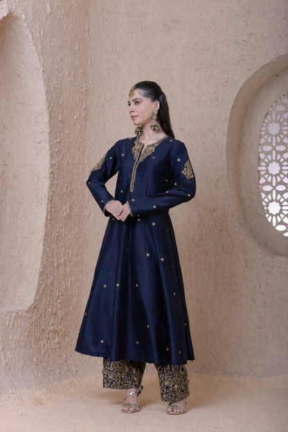 Rangrez  Blue Kalidar Set