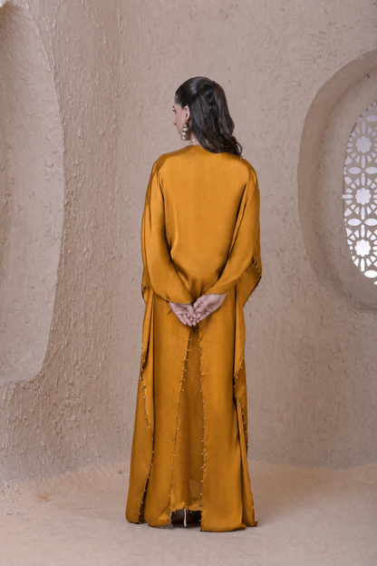 Rangrez Mustard Kaftan Set