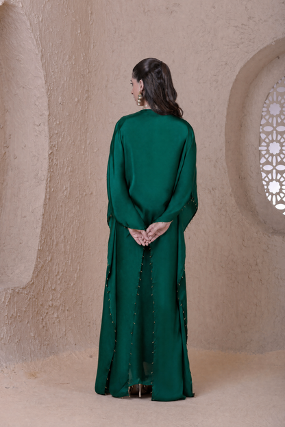 Rangrez Green Kaftan Set