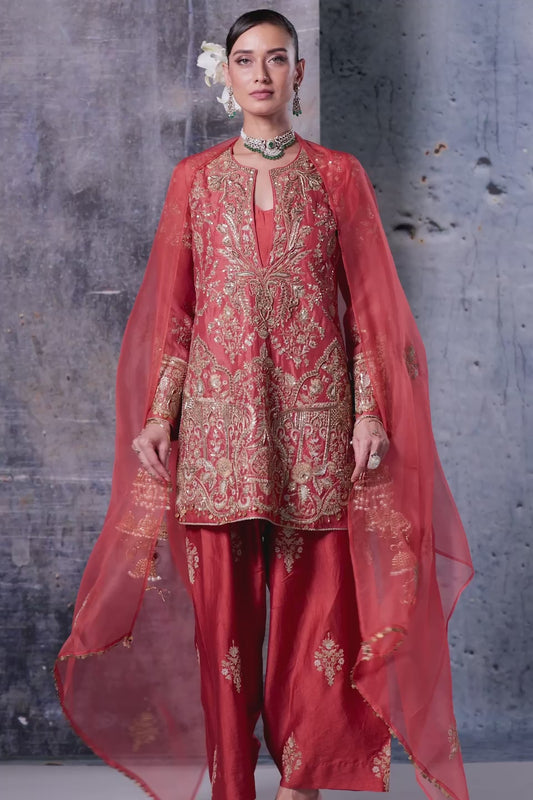 Zar-Rang Jaal Farshi Kurta Set