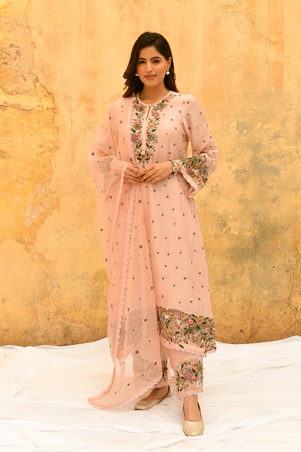 Pink Orchid Long Kurta