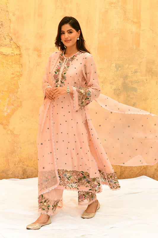 Pink Orchid Long Kurta