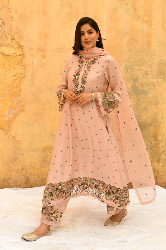 Pink Orchid Long Kurta