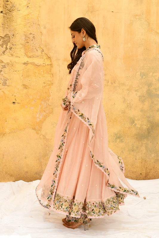 Pink Orchid Poshak Angrakha