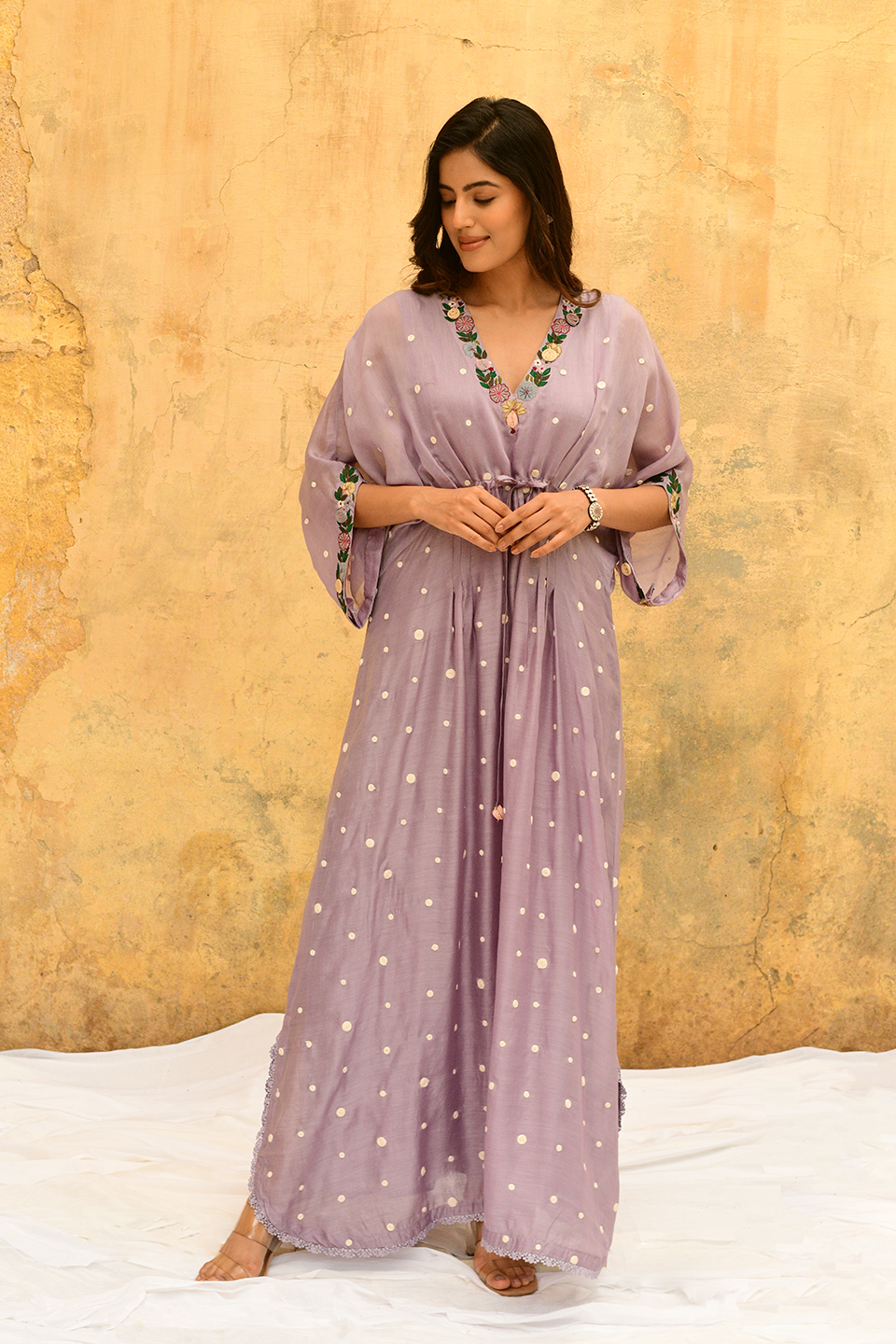 Lilac Orchid Long Kaftan