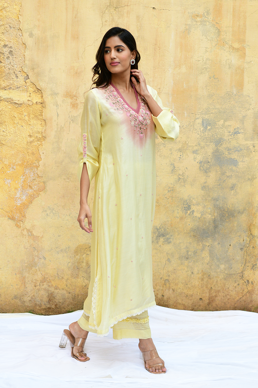 Lemon Yellow Mystic Knot Ombre Style