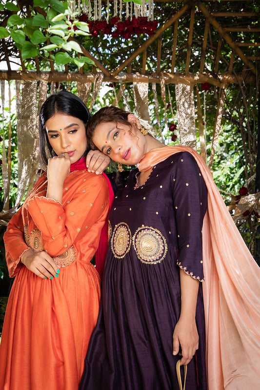 Purple Mandala Kurta Set