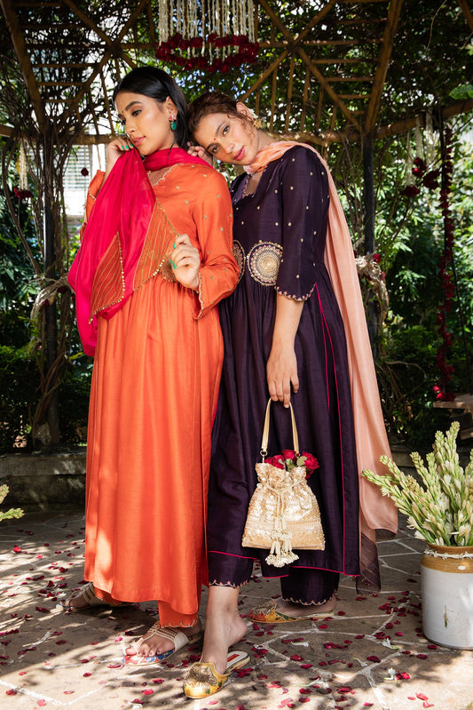 Purple Mandala Kurta Set