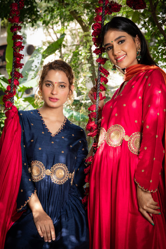 Blue Mandala Kurta Set