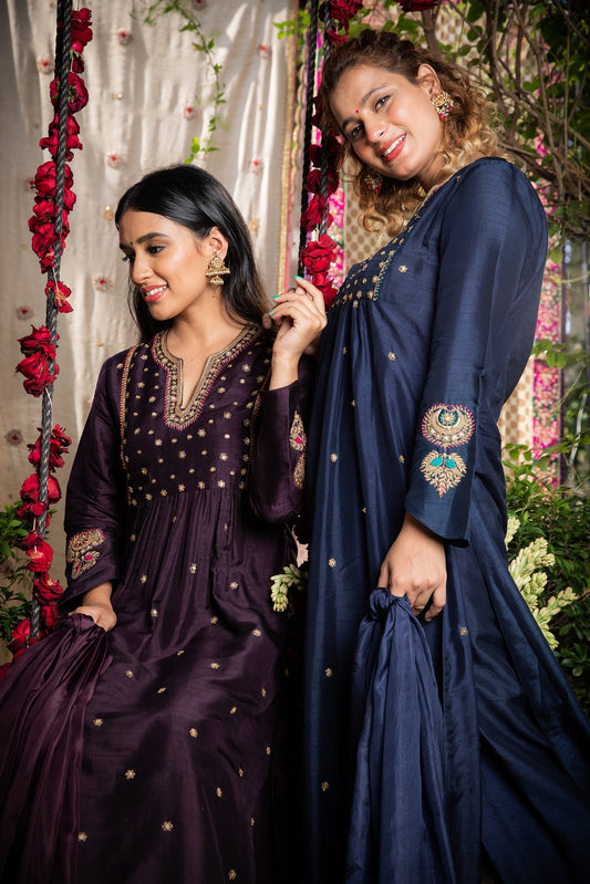 Blue Zardozi Kurta Set